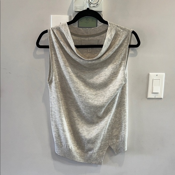 Brochu Walker Nohr Cowl Neck Sleeveless Sweater Dove Grey - Picture 2 of 11